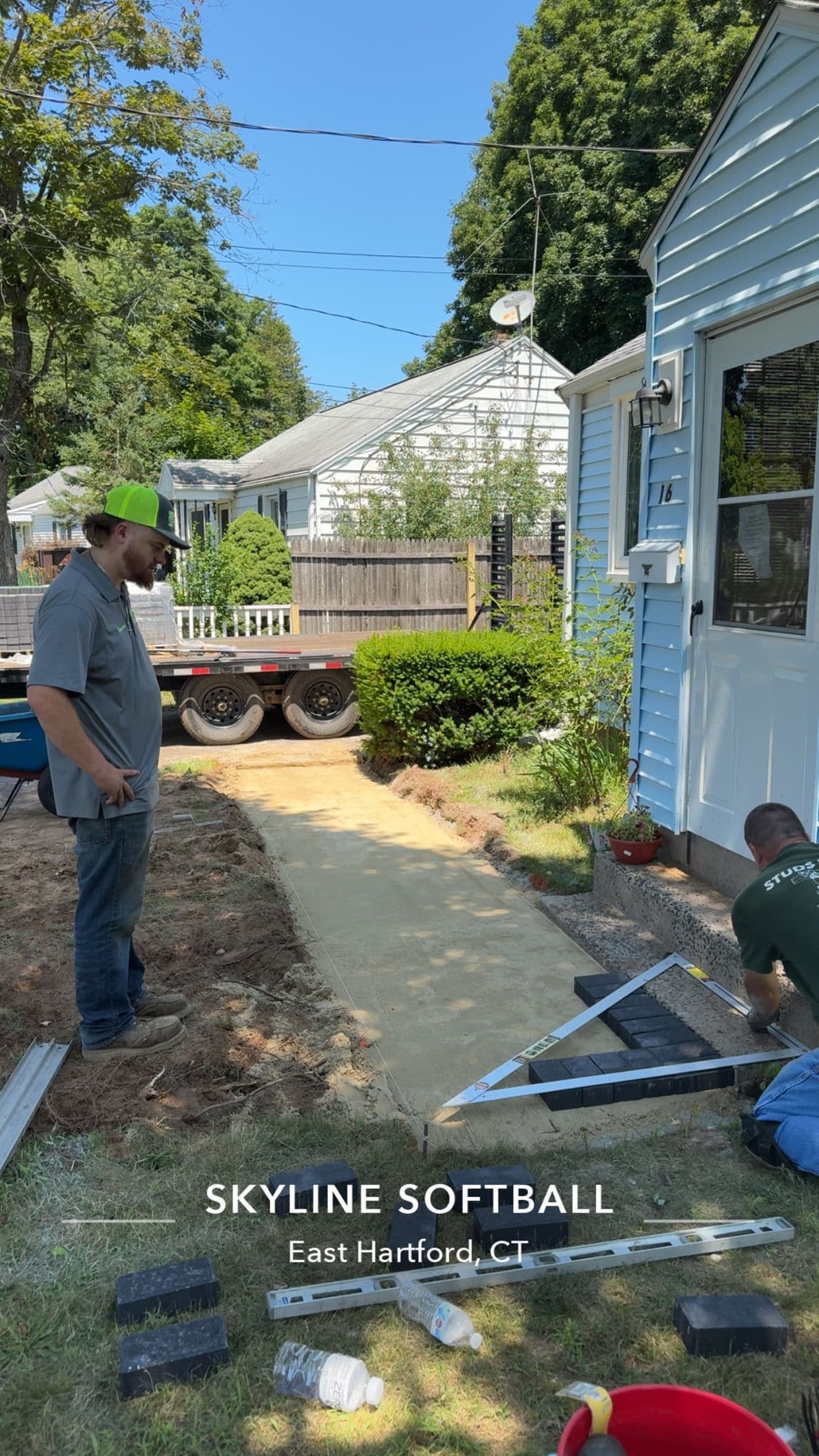 Gallery photos for Paver Walkway Installation with Drainage in East Hartford: Image #2