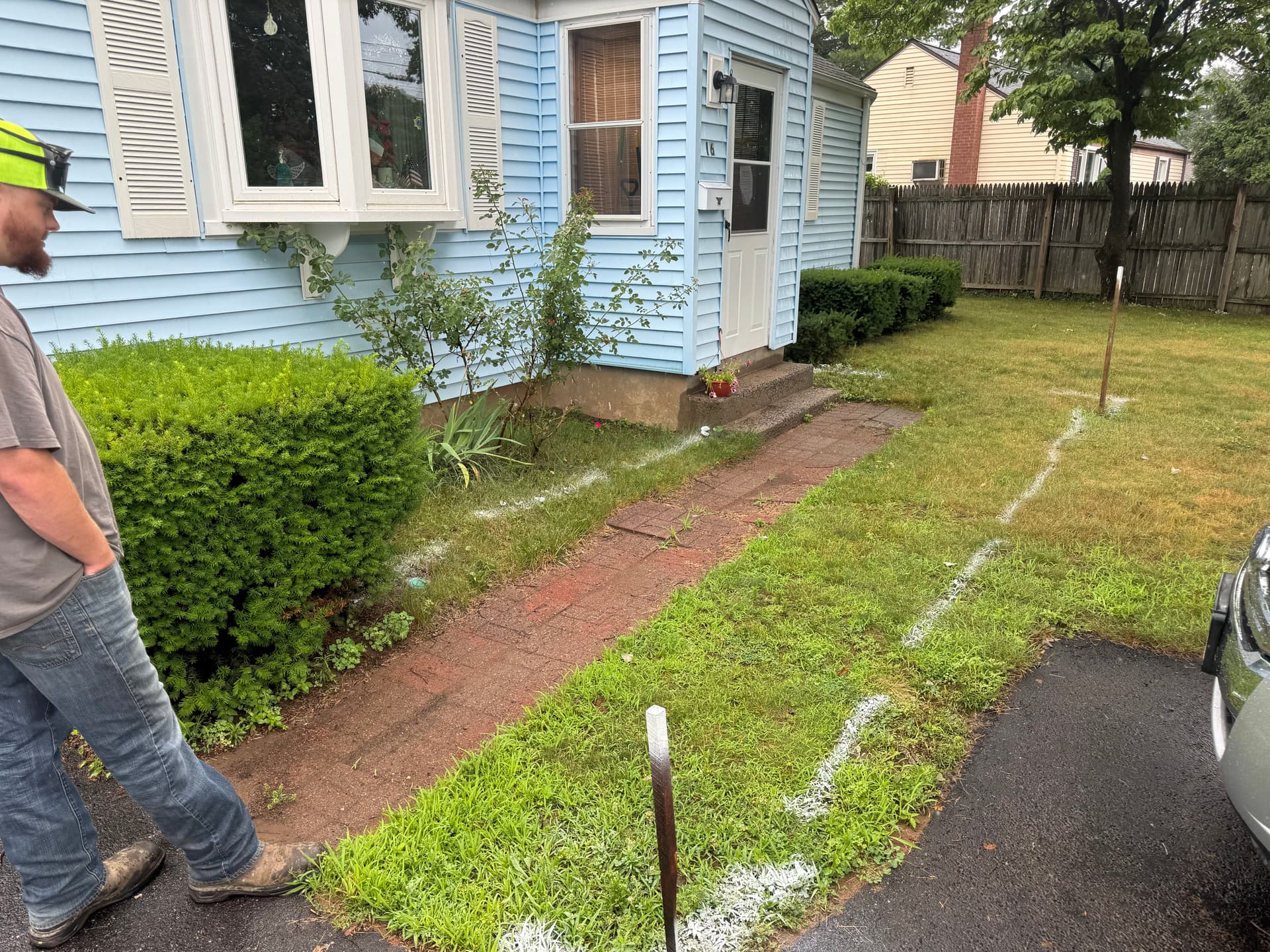 Paver Walkway Installation with Drainage in East Hartford image