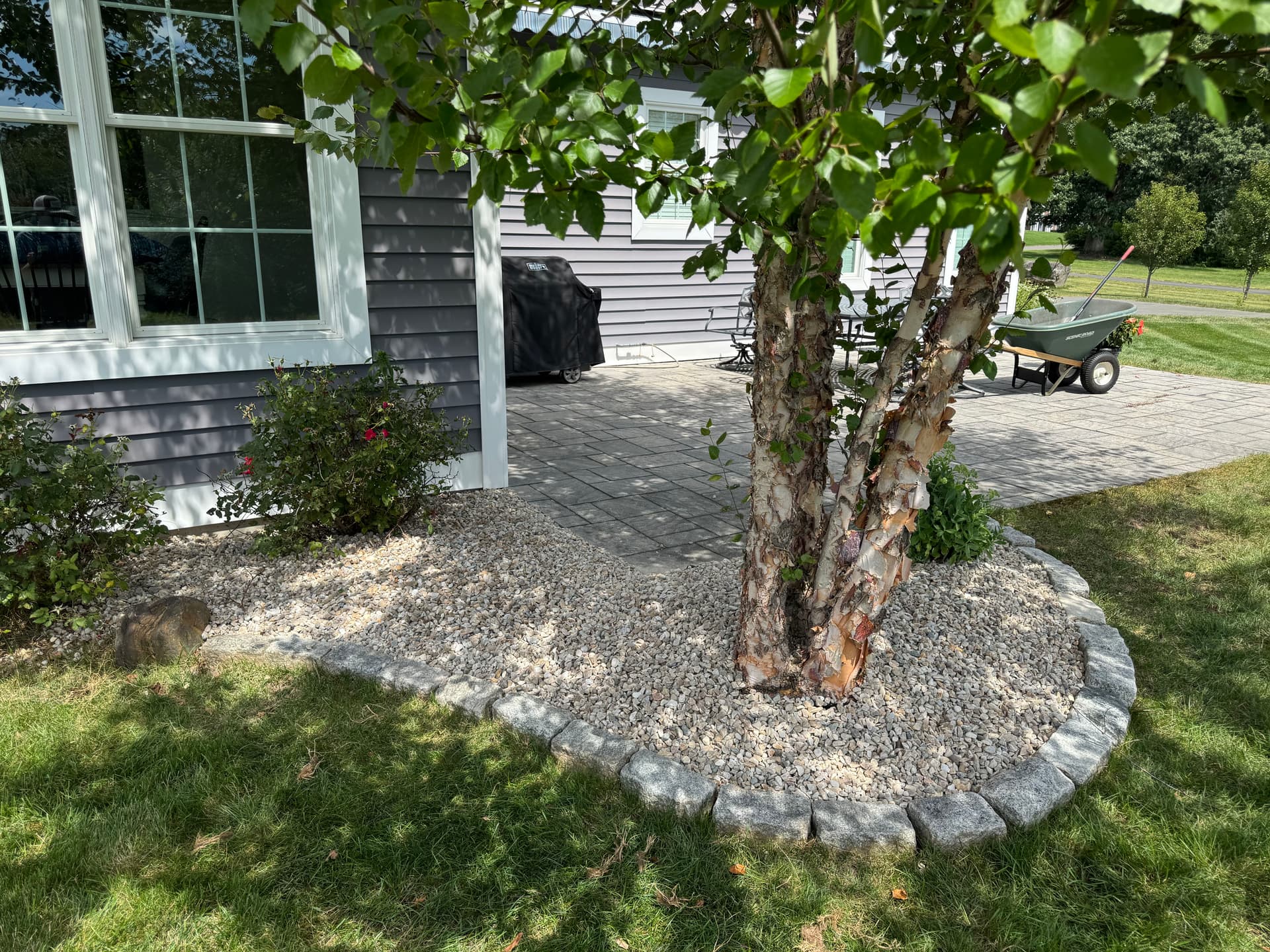 Gallery photos for Stone Bed Reset and Cleanup in Tolland CT: Image #3