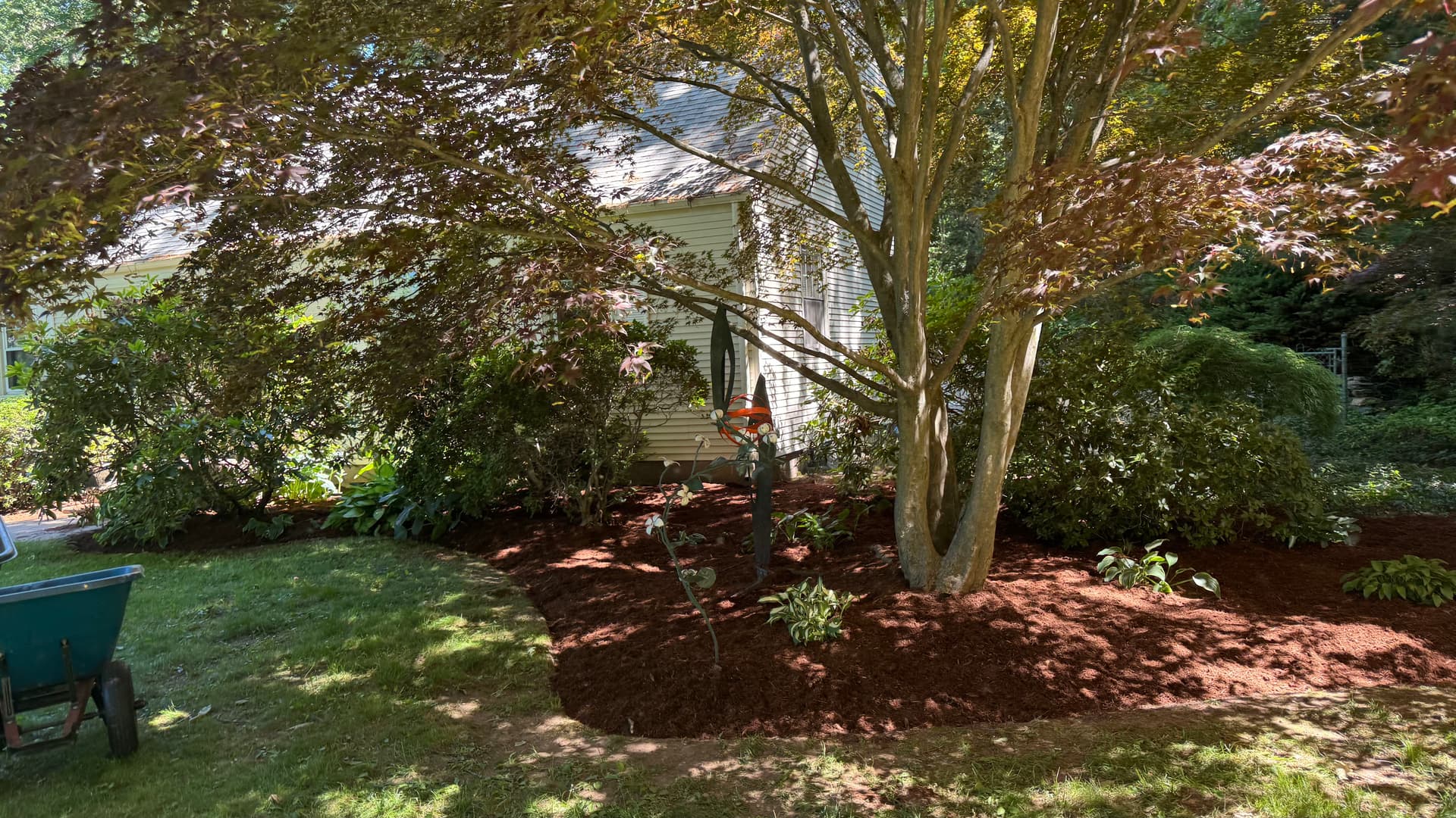 Gallery photos for Fresh Mulch Installation That Ties the Whole Yard Together: Image #2