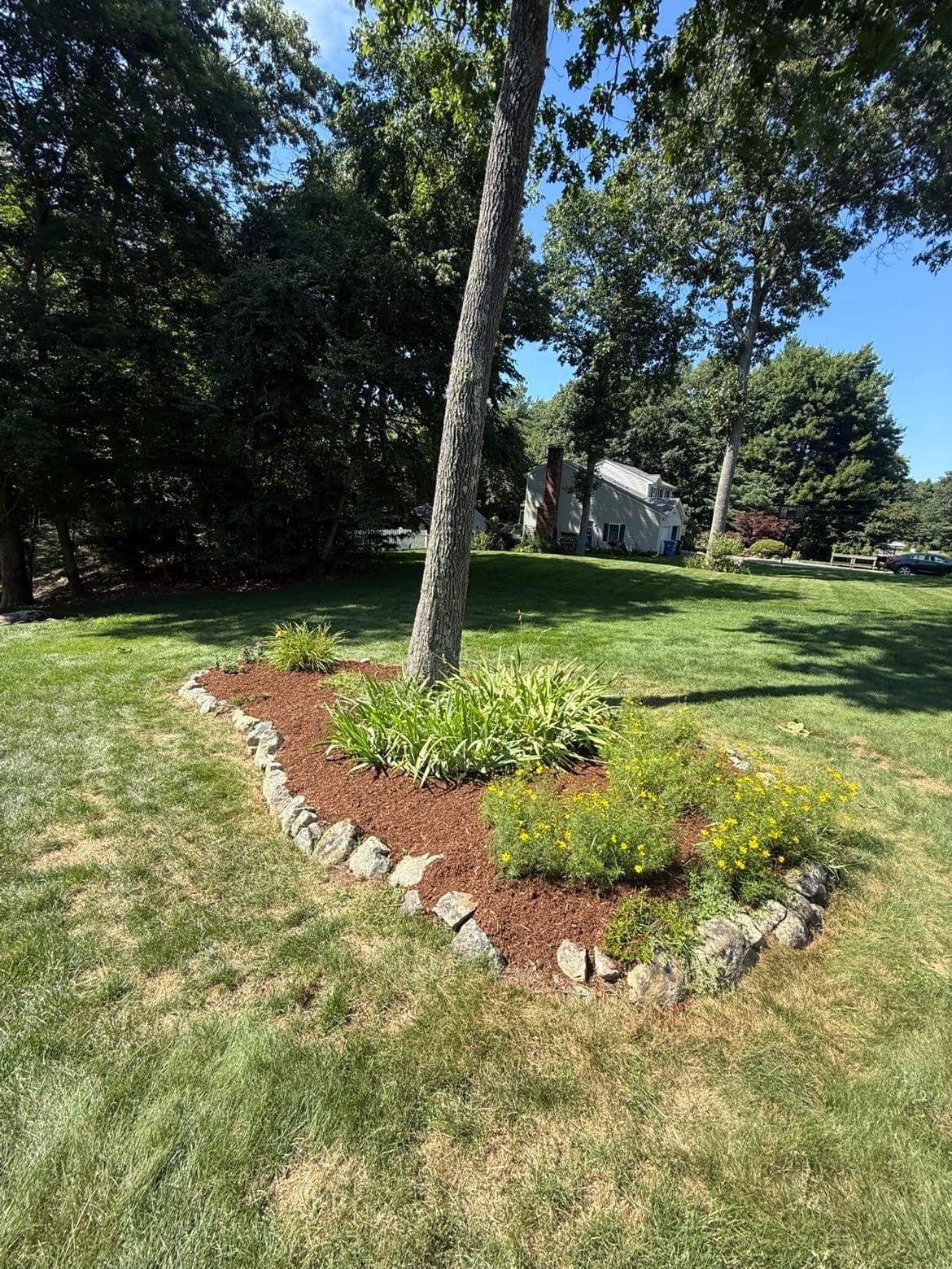 Gallery photos for Fresh Mulch and Clean Bed Edges in Tolland CT: Image #2