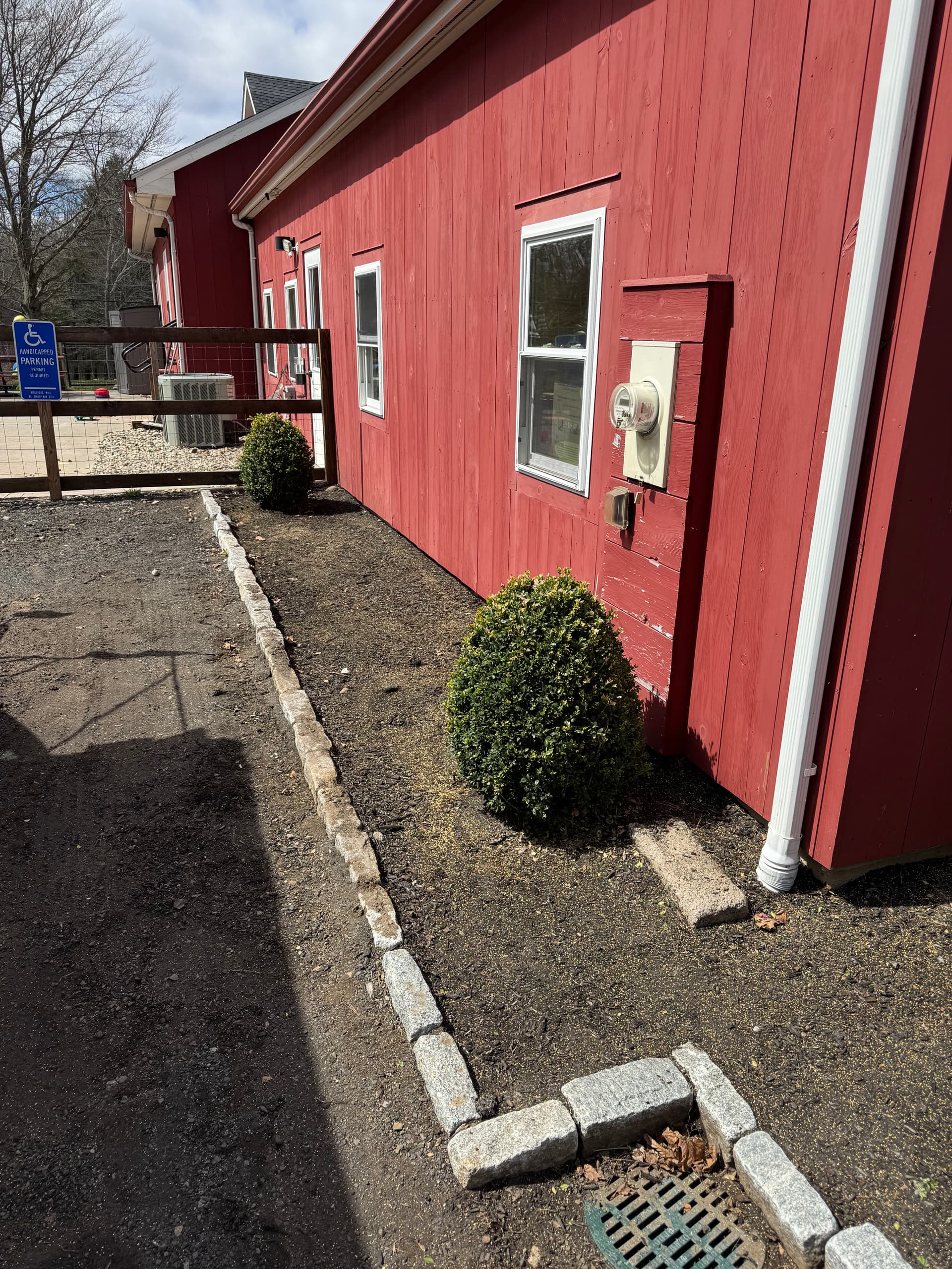 Fresh Mulch and Clean Edging on a Commercial Outdoor Space image