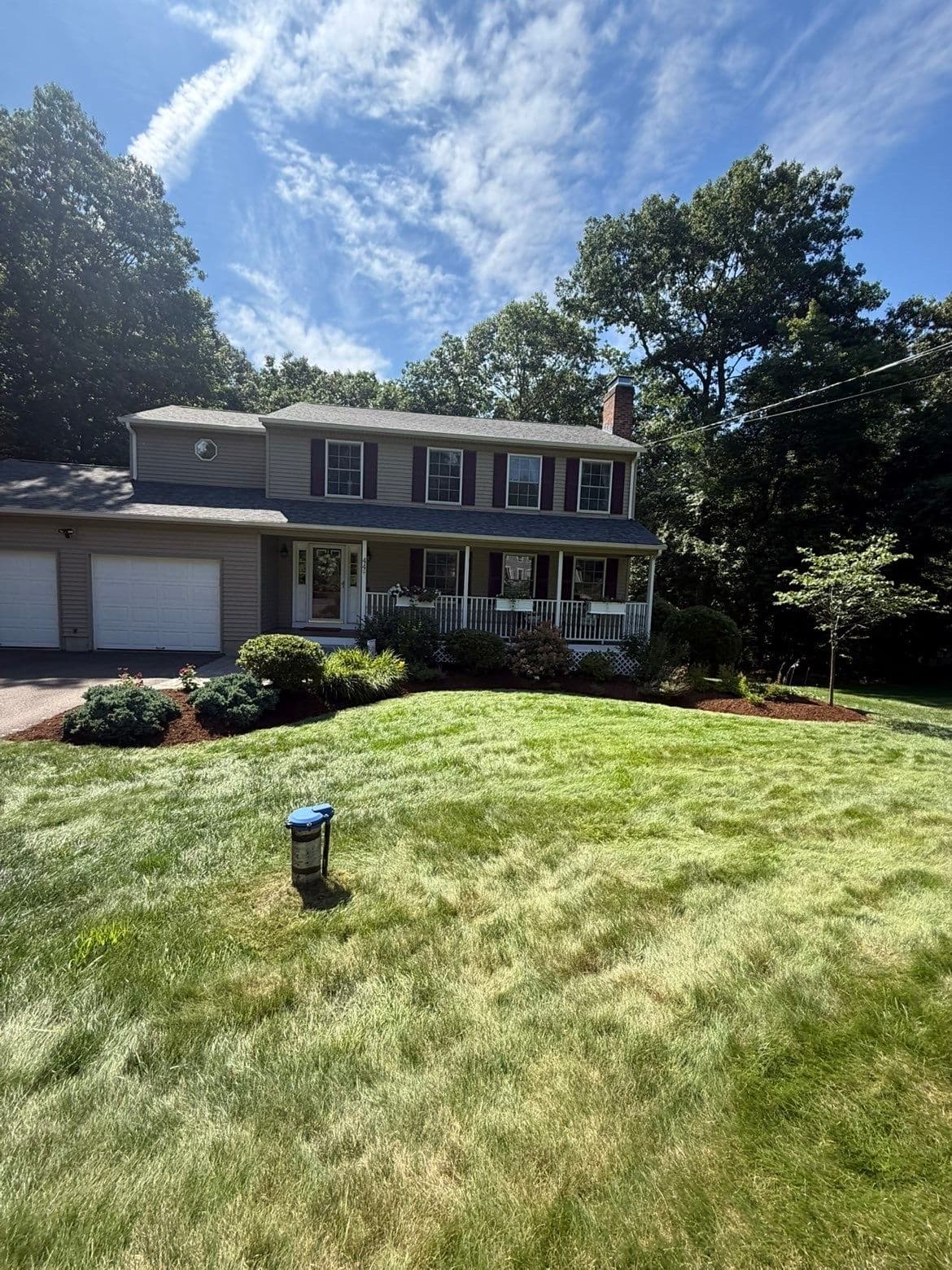 Fresh Mulch and Clean Bed Edges in Tolland CT image